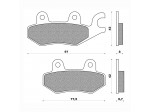 Τακάκια Daytona 36630 (FA165-2)(FD212)